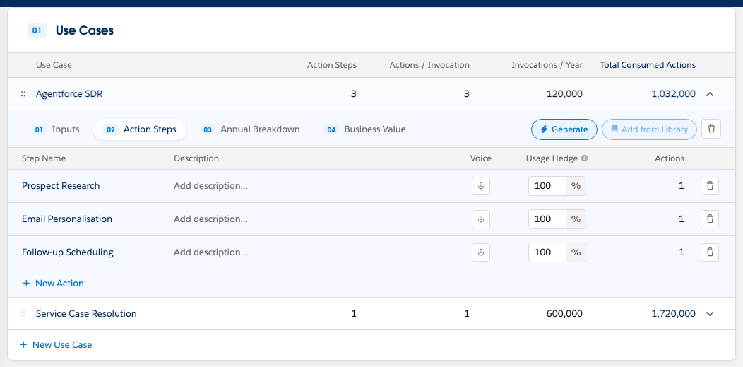 Define Your Use Cases screenshot