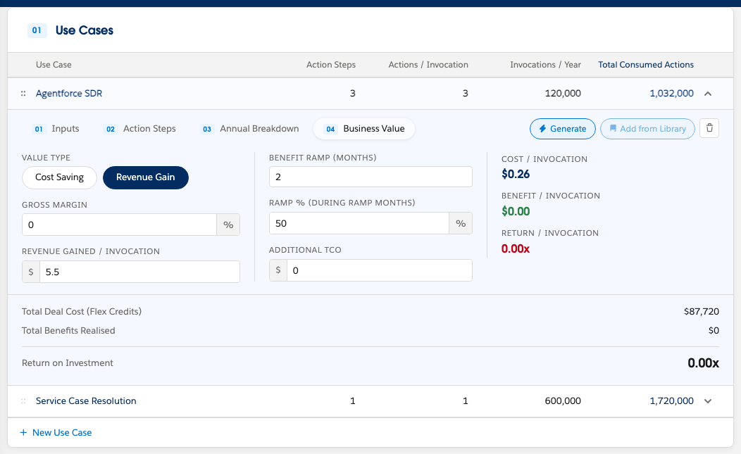 Business Value screenshot