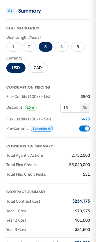 Summary Panel screenshot