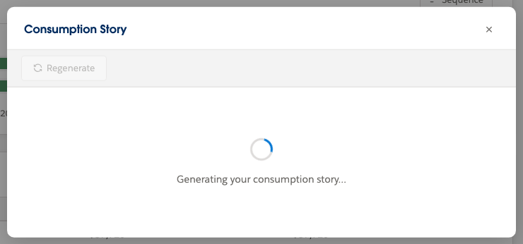 Consumption Story screenshot